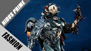 Warframe  Fashion Frame  Nidus Prime  Bio Organic Weapon  Metallic Mutation [upl. by Anecuza906]