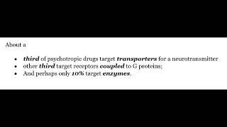 STAHLS  Chapter 2  TARGETS OF DRUG ACTION  1 INTRODUCTION psychiatrypharmacology [upl. by Gainor]