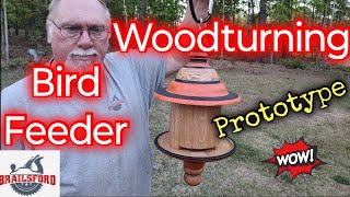 How to Make a Wood Turned Bird Feeder [upl. by Glennis742]