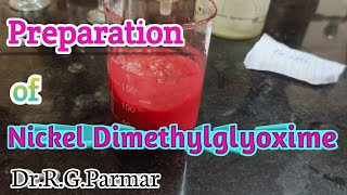 Preparation of Nickel Dimethylglyoxime Complex  Gravimetric analysis of Nickel [upl. by Eidassac]