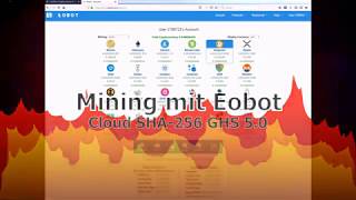 Easy Bitcoin Mining with Eobot  neue SHA256 Version 50  Hilfe [upl. by Deden975]