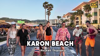 4K 🇹🇭 Explore Karon Beach on a walking tour during the summer of 2024 in Phuket Thailand [upl. by Sidwell]