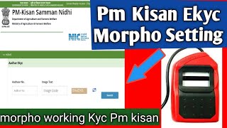 Pm kisan eKyc Morpho not work Solution Morpho Device Setting to Pm kisan Kyc Update kisan sman nidhi [upl. by Oderfigis964]