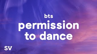 BTS  Permission to Dance Lyrics [upl. by Ayhtak569]