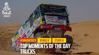 Trucks Top moments  Stage 6  Dakar2023 [upl. by Odranar]