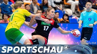 HandballWM 348Kantersieg DHBFrauen dominieren Australien  Sportschau [upl. by Mizuki]