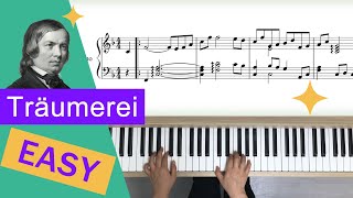 Schumann Traumerei  Easy Piano Songs for Beginners [upl. by Akinehs]