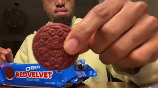 Oreo Red Velvet Cookies Review [upl. by Ilaw]