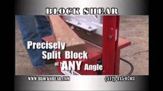 Block Shear  Masonry Block Splitter [upl. by Naneik]