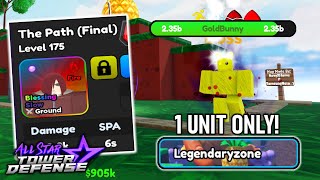 7Star BUFFED Nagato DESTROYED LegendaryZone 1 Unit Only  All Star Tower Defense Roblox [upl. by Nere]