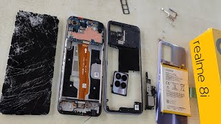 Realme 8i Disassemble  Realme 8i Back panel Remove  How to Open Realme 8i All internal parts [upl. by Howland]