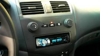 07 honda accord aftermarket radio with ipod usb [upl. by Enymsaj996]