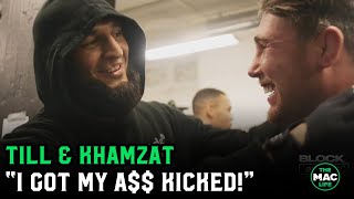 Khamzat Chimaev on Darren Till sparring quotIm happy hes herequot [upl. by Riker]