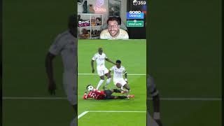 Penalti CLARISIMO futbol realmadrid ubietoo championsleague vini penalti shortvideos [upl. by Amelina]