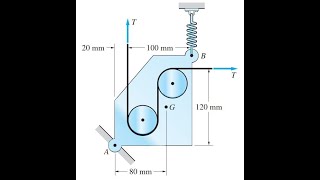 448 The tensioning mechanism of a magnetic tape drive has a mass of 04 kg and its statics [upl. by Naillig]