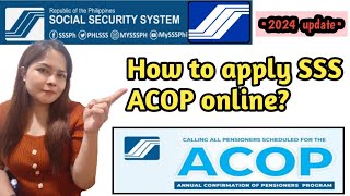 How to file or comply SSS ACOP online in 2024 [upl. by Tacklind132]