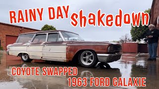 Coyote Swapped Galaxie Wagon Shakedown [upl. by Siurad]