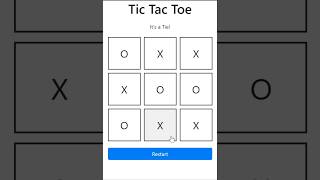 tic tac toe game with computer using html css bootstrap and javascript bootstrap javascript html [upl. by Amalia]