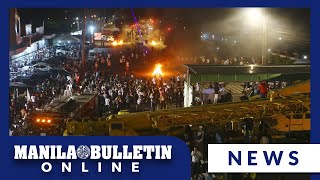 Cops Quiboloy supporters in standoff in Davao City [upl. by Shelden]