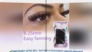 ✔️Yelix 007 Thickness Easy Fanning Eyelash Extensions 825mm Soft Faux Cils Volume Russe Natural Ey [upl. by Hsizan438]