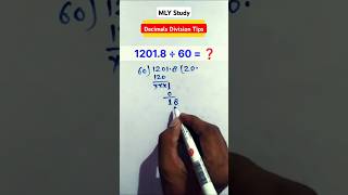 Decimals division trick [upl. by Divadnhoj341]