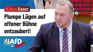 Plumpe Lügen auf offener Bühne entzaubert – Klaus Esser AfD [upl. by Htor]