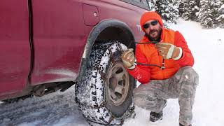 How to Put Tire Chains on Pickups [upl. by Nebe]