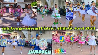 Parade SubCongressional District Athletic Meet 2024 in Jagna Bohol [upl. by Esimorp]