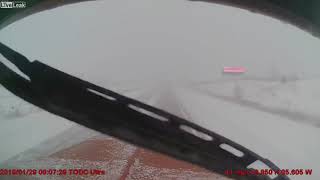 Michigan pileup amid polar vortex caught on dashcam video [upl. by Nitnerb532]