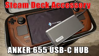 Steam Deck Accessory ANKER 655 USBC Hub wHDMI Out Review [upl. by Nivri523]