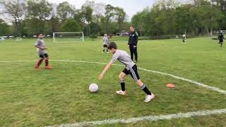 Passing Techniques for the beginning of your soccer training session [upl. by Enneyehc]