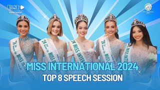 top 8 Miss International 2024 speech [upl. by Kepner]