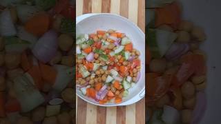 High Protein Saladeasy protein saladChickpea Salad Recipe shortsshortsvideosrecipeviralshorts [upl. by Nileuqaj]