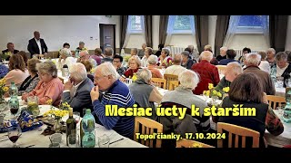 Mesiac úcty k starším v Topoľčiankach 2024 [upl. by Annodam]