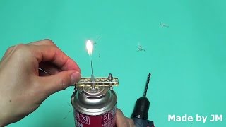 Emergency Butane Gas Candle  Dont try this at home [upl. by Eydnarb842]