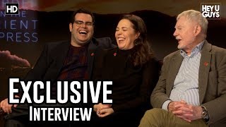 Josh Gad Olivia Colman amp Derek Jacobi  Murder on the Orient Express Exclusive Interview [upl. by Wilkens442]