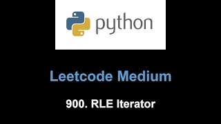 Leetcode 900 RLE Iterator queue [upl. by Samuella]