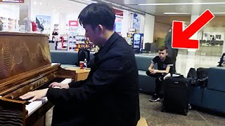 This kid loved the airport piano until… [upl. by Lewls]