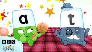 🍵 Tea time with Alphablock T  Letter of the Week  Learn to Spell  officialalphablocks [upl. by Eceela289]