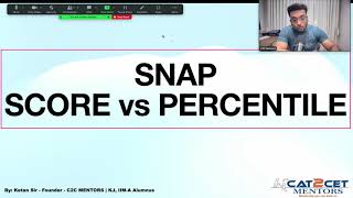 SNAP Score vs Percentile  SNAP Cut offs  How to Crack SIBM Pune SNAP Preparation Strategy [upl. by Anib]