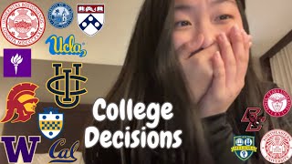 COLLEGE DECISION REACTION 2024  applied to almost 30 schools… [upl. by Naihtsirc]