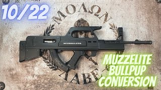 Ruger 1022 Muzzelite bullpup conversion kit [upl. by Savil]