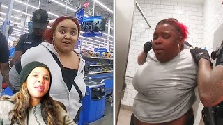 Walmart Shoplifting Sisters Go NUTS When Caught  Reaction [upl. by Lalittah]