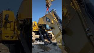 Disassembly of a CAT 6015B heavyequipment constructionequipment excavator caterpiller [upl. by Ahsetal19]