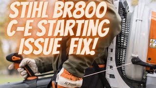 Stihl BR800 side start won’t start solutionfix [upl. by Chance]