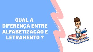 Qual a diferença entre Alfabetização e Letramento   Pedagoga Concurseira [upl. by Aihsetan]