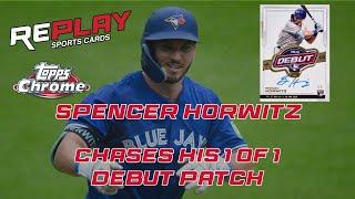 Spencer Horwitz Chases His 11 Debut Patch Auto [upl. by Ellenet]