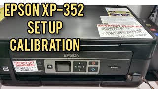 HOW TO SET UP EPSON PRINTER XP 352  PRODUCT REVIEW [upl. by Elson]