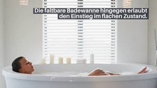 Faltbare Badewanne für Erwachsene Test 2021  die besten 5 im Vergleich 🛀 [upl. by Enniroc]