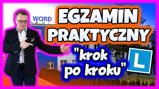 EGZAMIN PRAKTYCZNY na PRAWO JAZDY quotkrok po krokuquot WORD Rzeszów [upl. by Sadye]